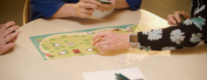 Atlas Copco-bordspel in actie